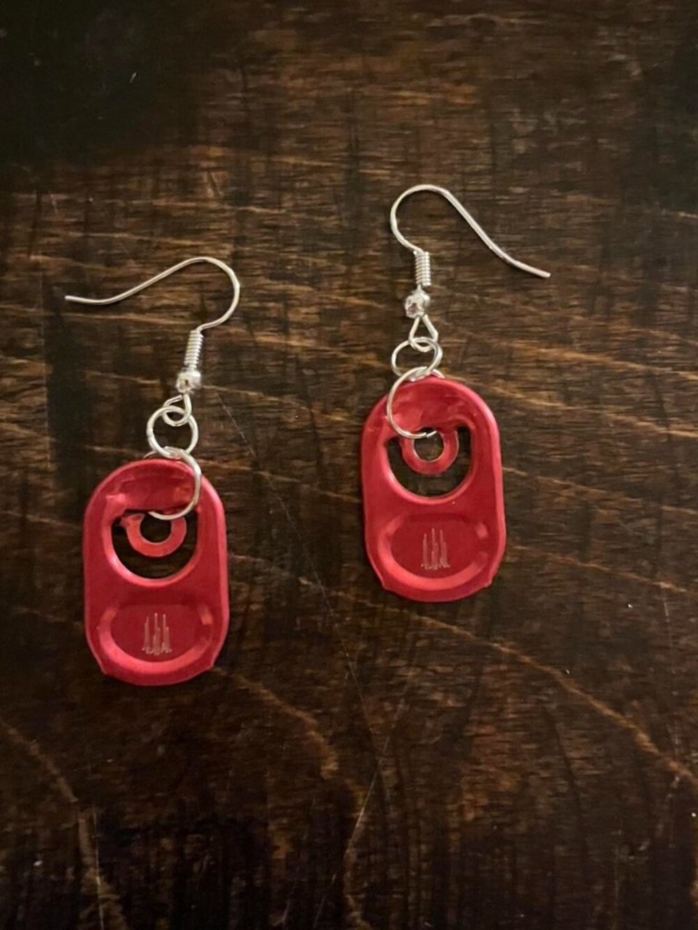 pink monster tab earrings